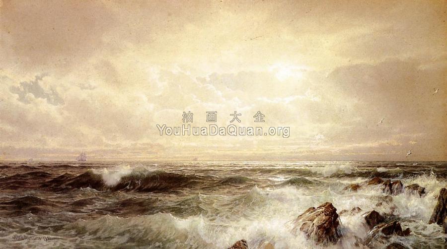 Seascape 1 - 威廉·特罗斯特·理查兹